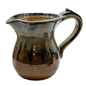 Vintage Studio Pottery Artist Signed 4.5" Pitcher